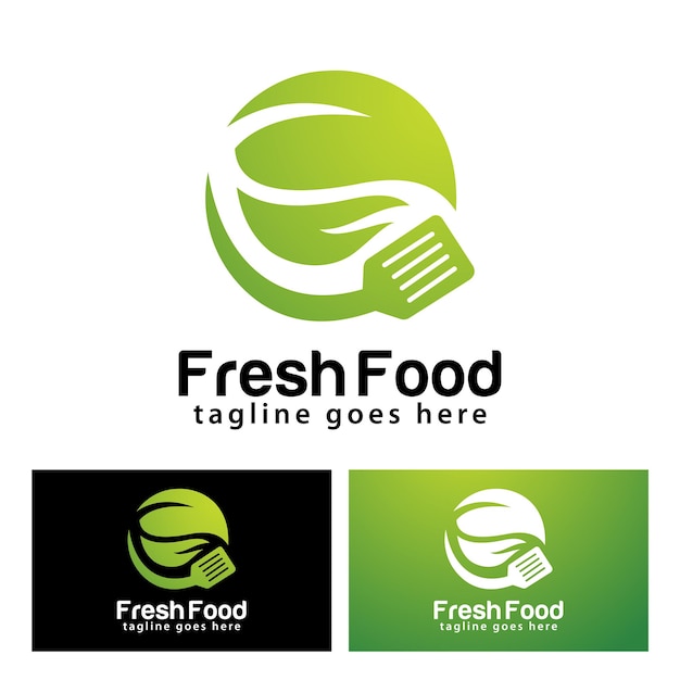 Logo-Designvorlage für frische Lebensmittel