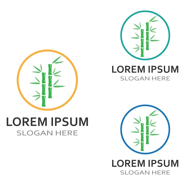 Logo einer Bambuspflanze oder einer Art Hohlpflanze Unter Verwendung eines modernen Illustrationsgeschäftsvektor-Konzeptdesigns