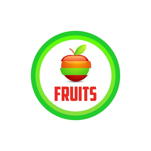 Vektor logo-emblem von fruits