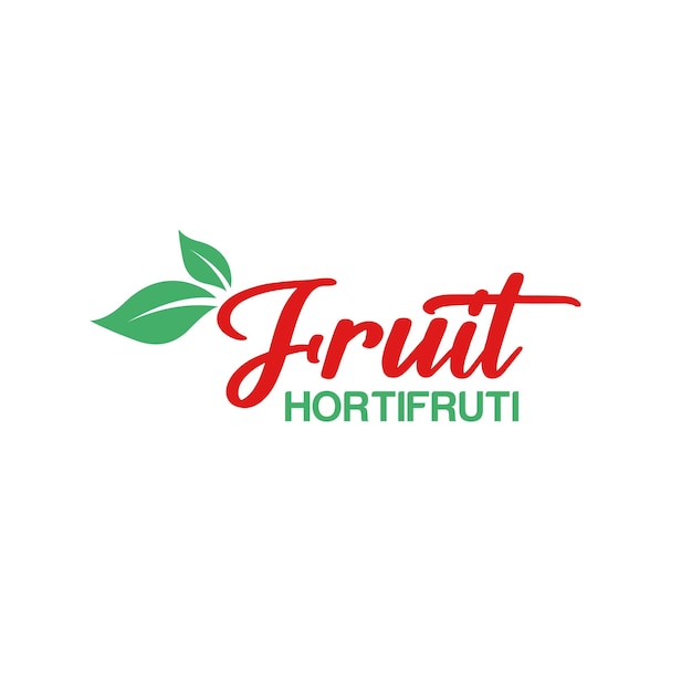 Vektor logo frucht hortifruti rot