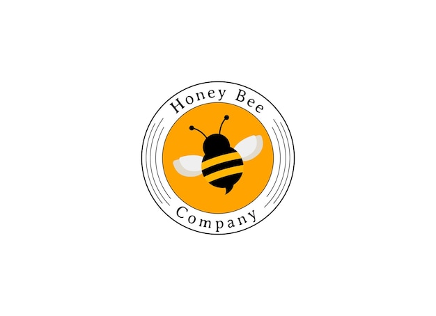 Vektor logo für ein honigbienenunternehmen