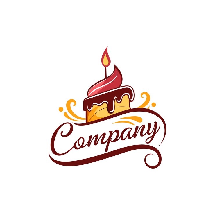 Vektor logo für ein restaurant- und lebensmittelunternehmen