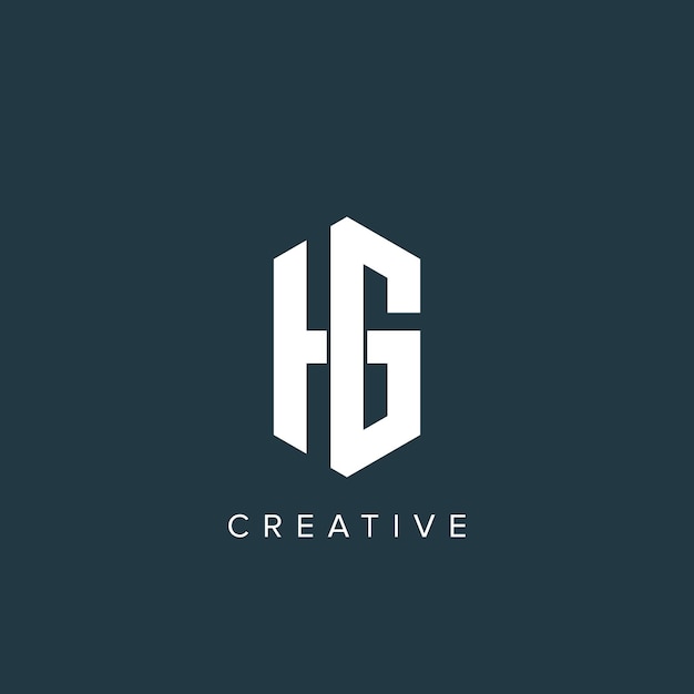 Logo für ein Unternehmen, auf dem hg creative steht