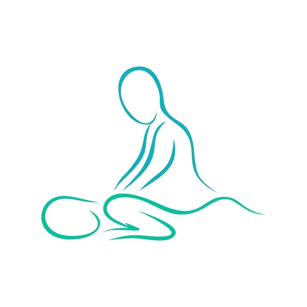 Logo für eine beruhigende Körpermassage