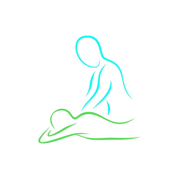 Logo für eine beruhigende körpermassage