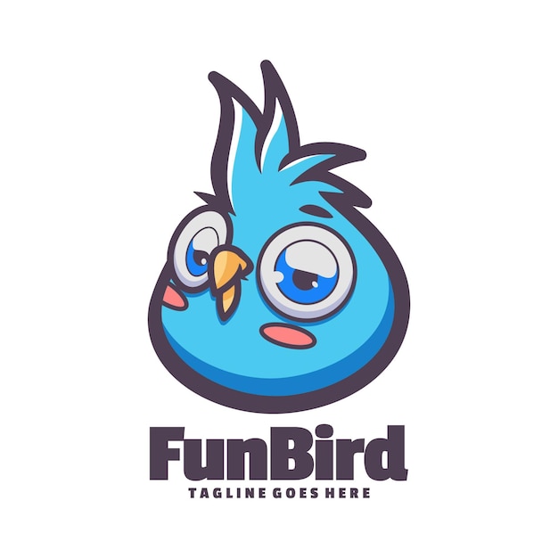 Logo für einen lustigen vogel