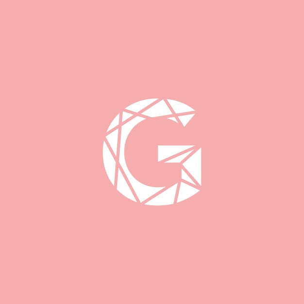 Logo G ist weiß mit rosa Hintergrund