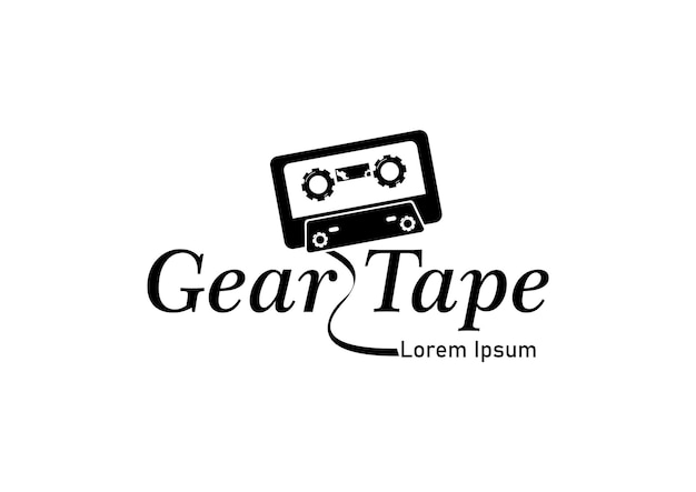Vektor logo gear tape geschäft