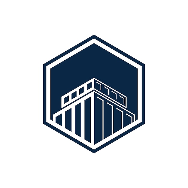 Logo-gebäude-inspiration immobilien hypothek architektur