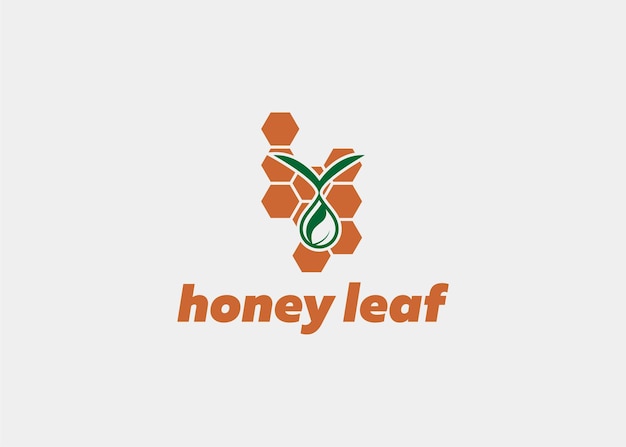 Logo honey leaf firmenname