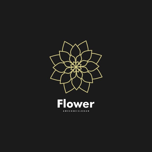 Logo illustration blume