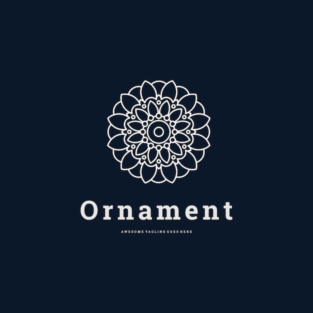 Logo illustration ornament infinity line art style