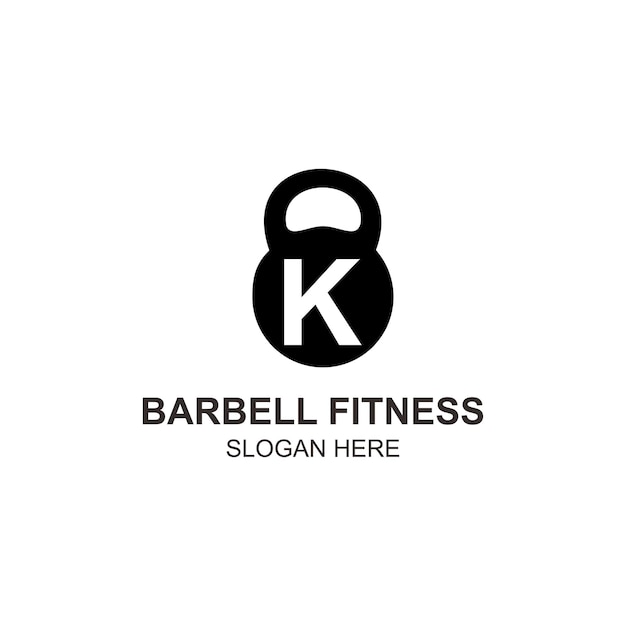Logo k Langhantel Fitness-Design