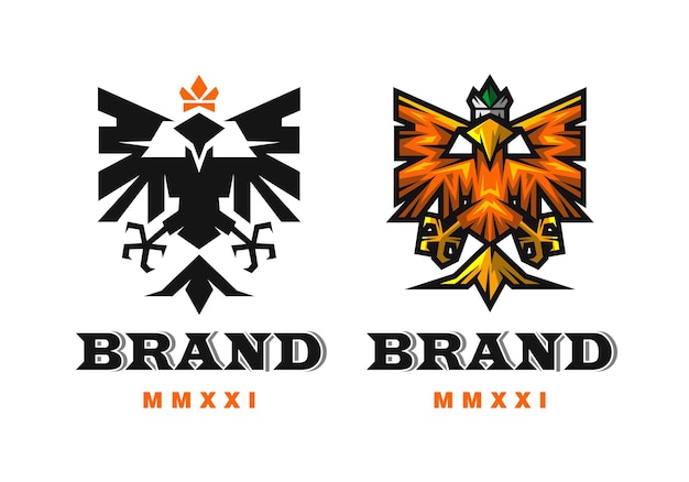 Logo king phoenix vector illustration vorlage mit einfachem, elegantem design, gut für jede branche