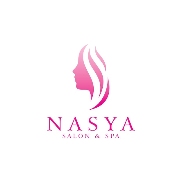 Logo kosmetika schönheitssalon und spa frauen vektor icon symbol minimalistisches illustrationsdesign