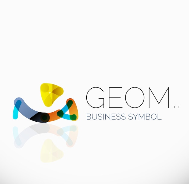 Logo lineare abstrakte geometrische ikone