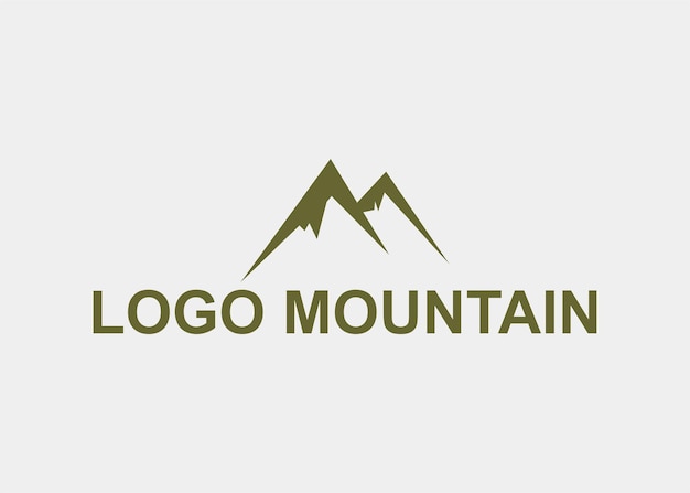 Logo mountain einfacher firmenname