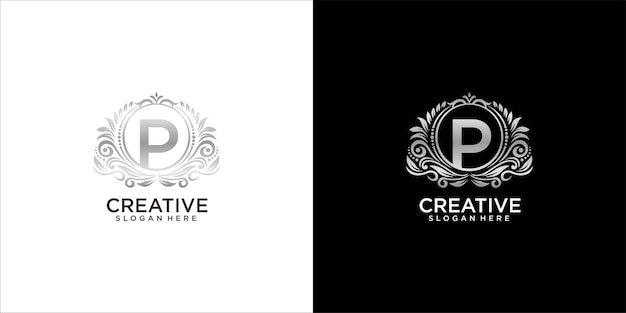 Logo p ornament luxusdesign