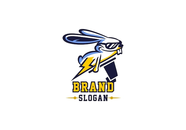 Logo rabbit flash sports allgemein gut für jede branche