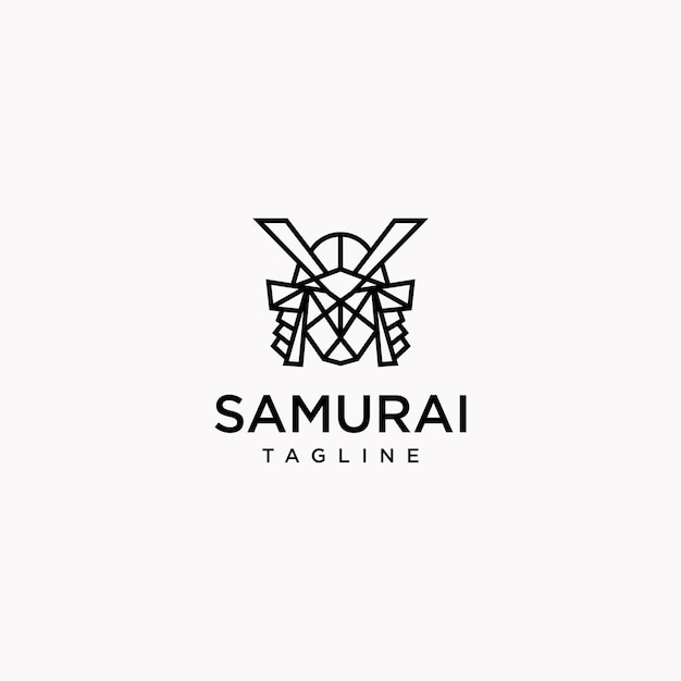 Logo-Samurai-Design-Kunstvorlage