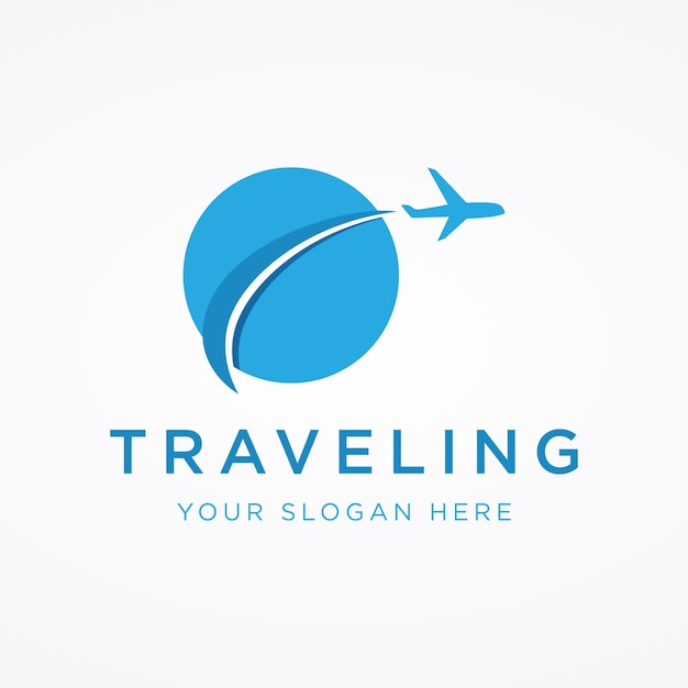 Logo Sommerreisebüro Ferienfluggesellschaften Kreativlogo für Geschäftsreisebüros Urlaub und Unternehmen