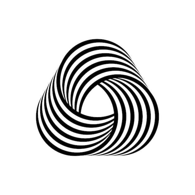 Logo überlappende linien