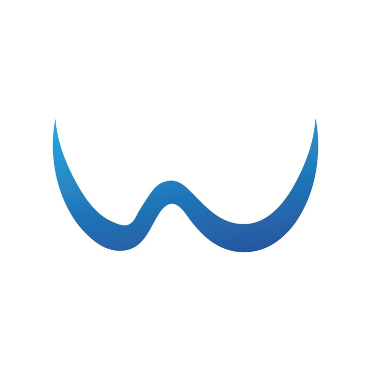 Vektor logo und symbol von blue waves