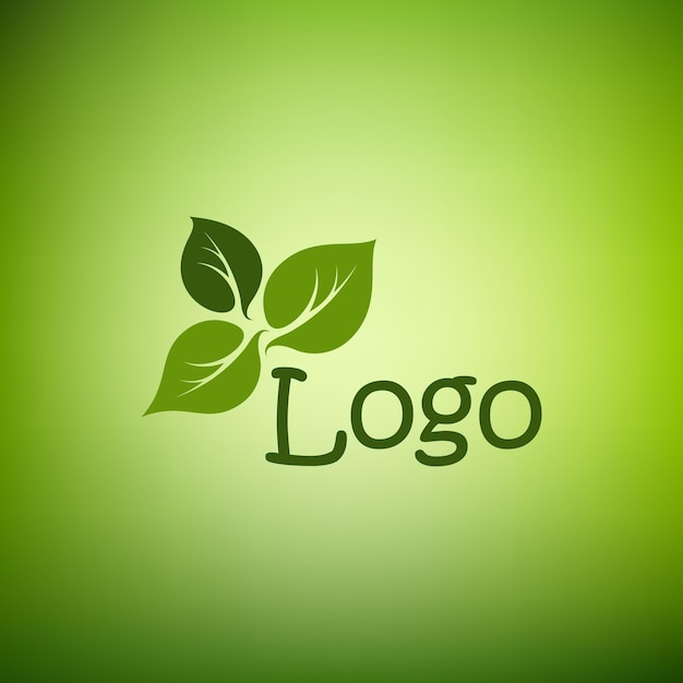 Logo-Vektor-Blatt Eco