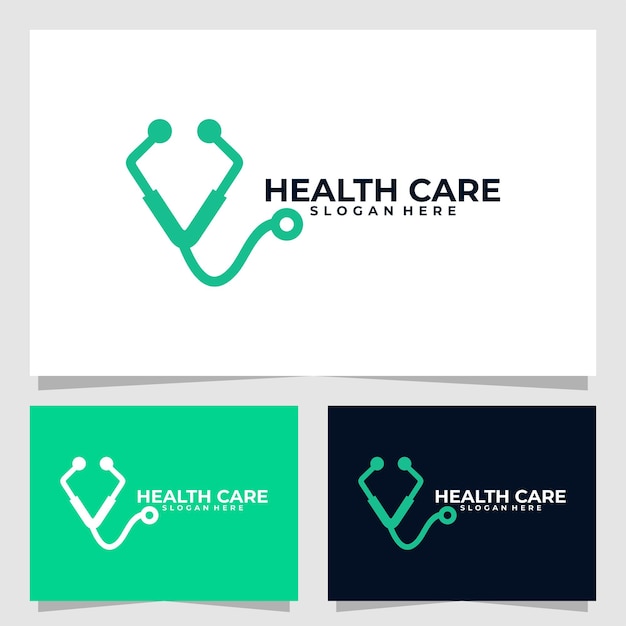 Logo-vektor-design-vorlage für das gesundheitswesen