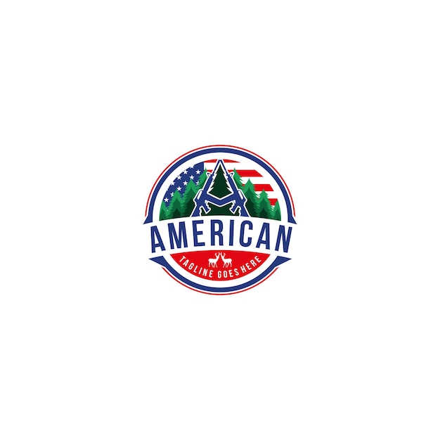 Logo-vorlage der amerikanischen armee.