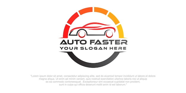 Logo-vorlage für automatische geschwindigkeit