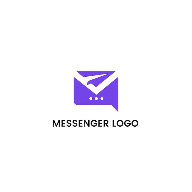 Logo-vorlage für den messenger