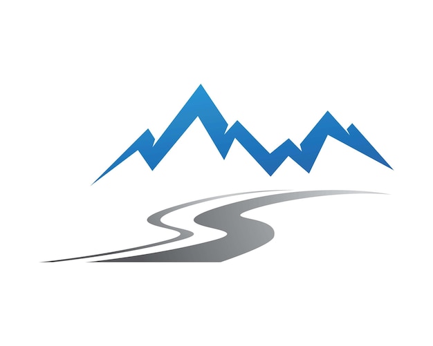 Logo-vorlage für die berge