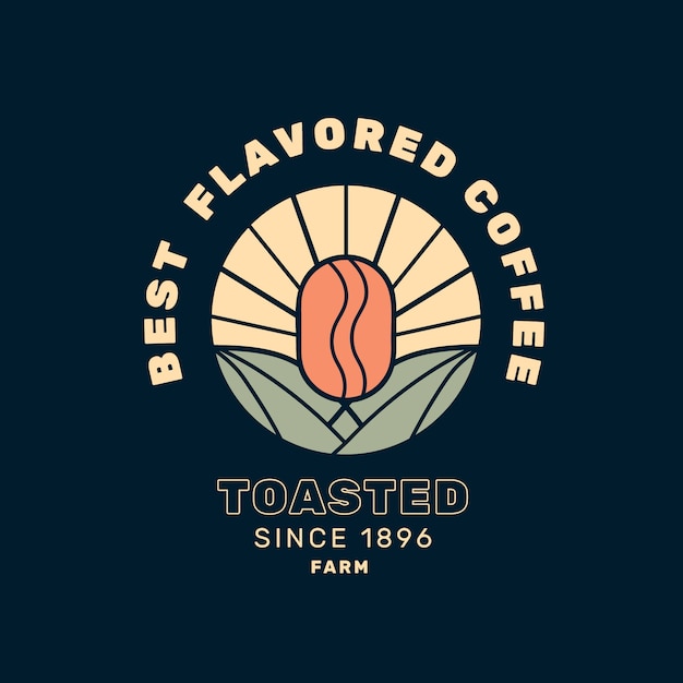 Logo-Vorlage für Kaffee-Geschäftskonzept
