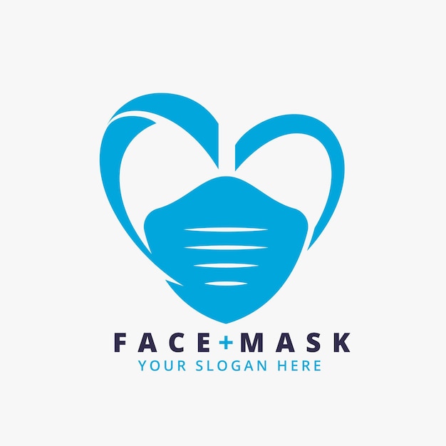 Logo-vorlage für medizinische maske