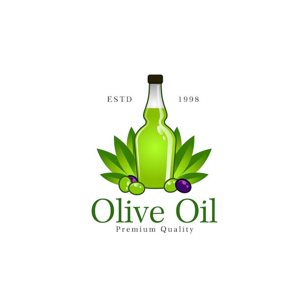 Logo-vorlagendesign für olivenöl