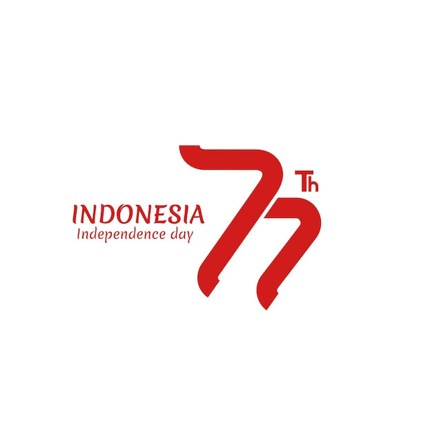 Logo zum Unabhängigkeitstag Indonesiens