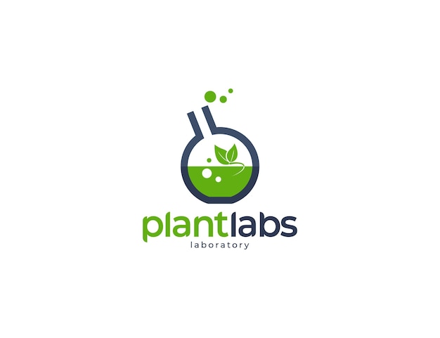 Logodesign des pflanzenforschungslabors