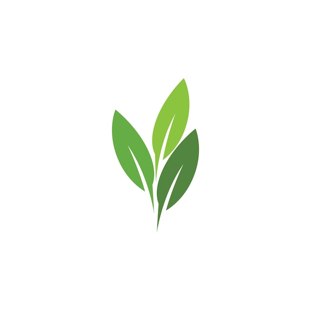 Logos der grünen Baumblattökologie