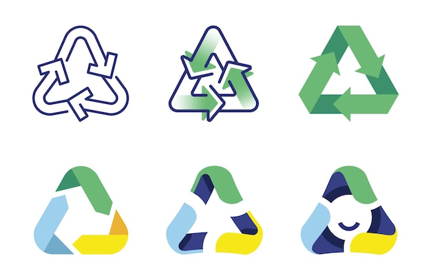 Vektor logos recyceln