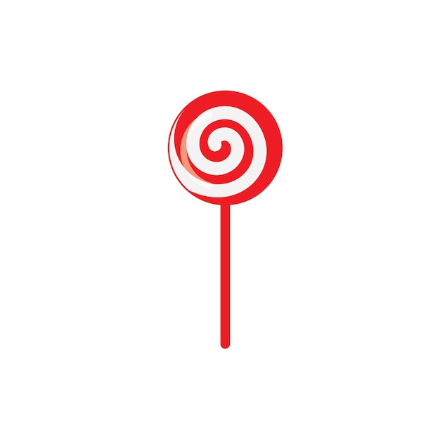 Lollipop Süßigkeiten Vektor Icon Illustration Design