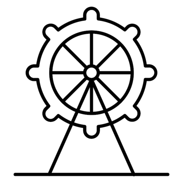 London Eye-Vektorillustrationsstil