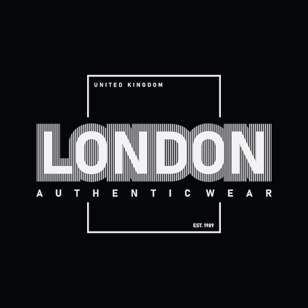 Londoner t-shirt- und bekleidungsdesign