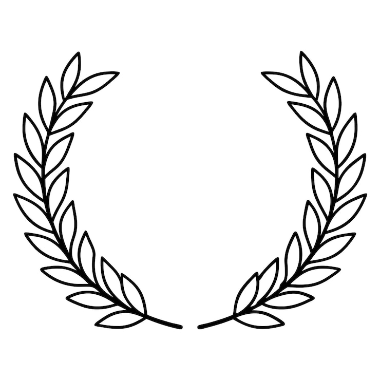 Vektor lorbeerkränz-vektorillustration