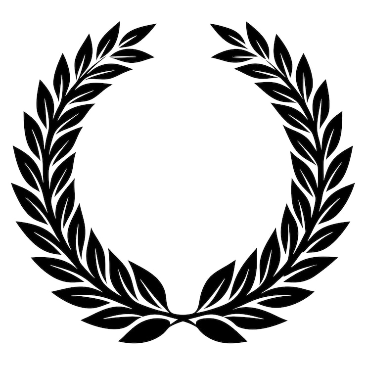 Vektor lorbeerkränz-vektorillustration