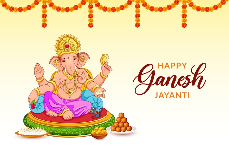 Lord Ganpati für die Feier des Happy Ganesh Jayanti Festivals in Indien
