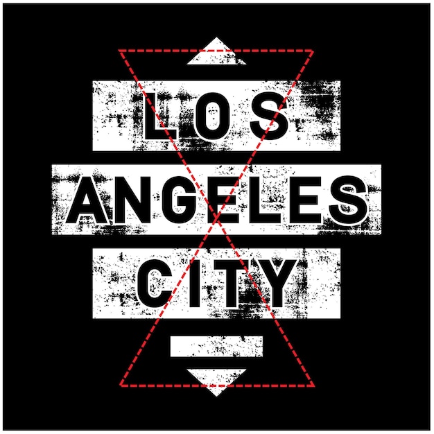 Los angeles design vektor typografie t-shirt illustration vektor