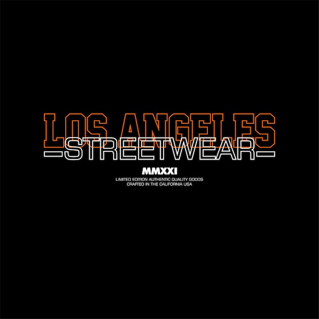 Los angeles streetwear einfache vintage-mode