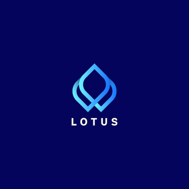 Vektor lotus-blume-logo-design