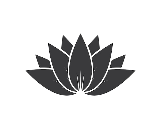 Lotus-Blumen-Vektor-Design-Logo-Vorlage